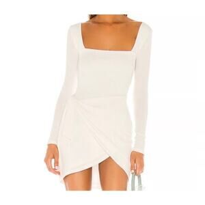 Lovers And Friends Devon White Wrap Mini Dress S